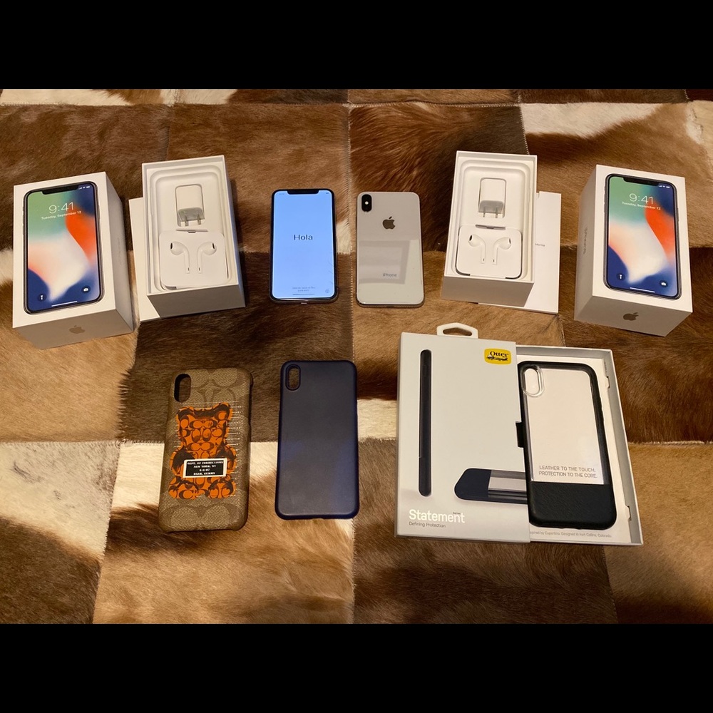 White iPhone X 256gb bundle package